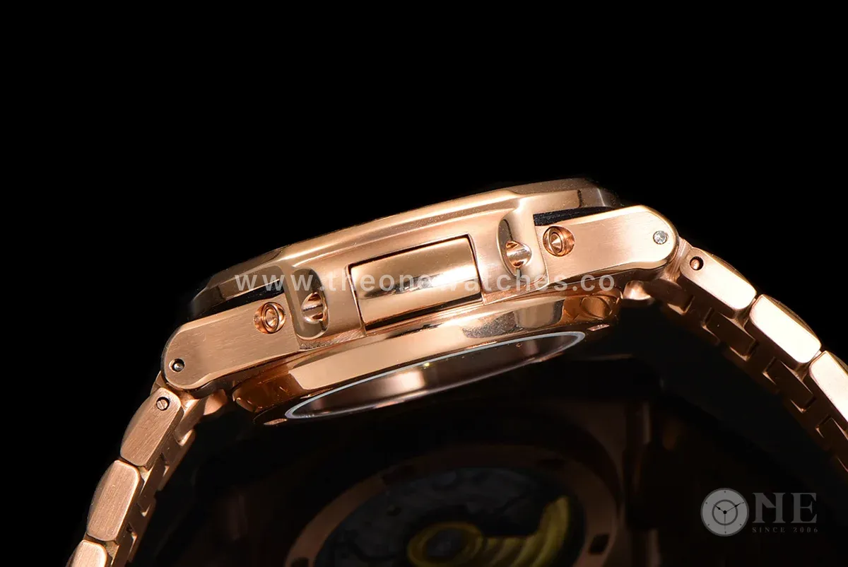 Nautilus 5740 White Dial in Rose Gold