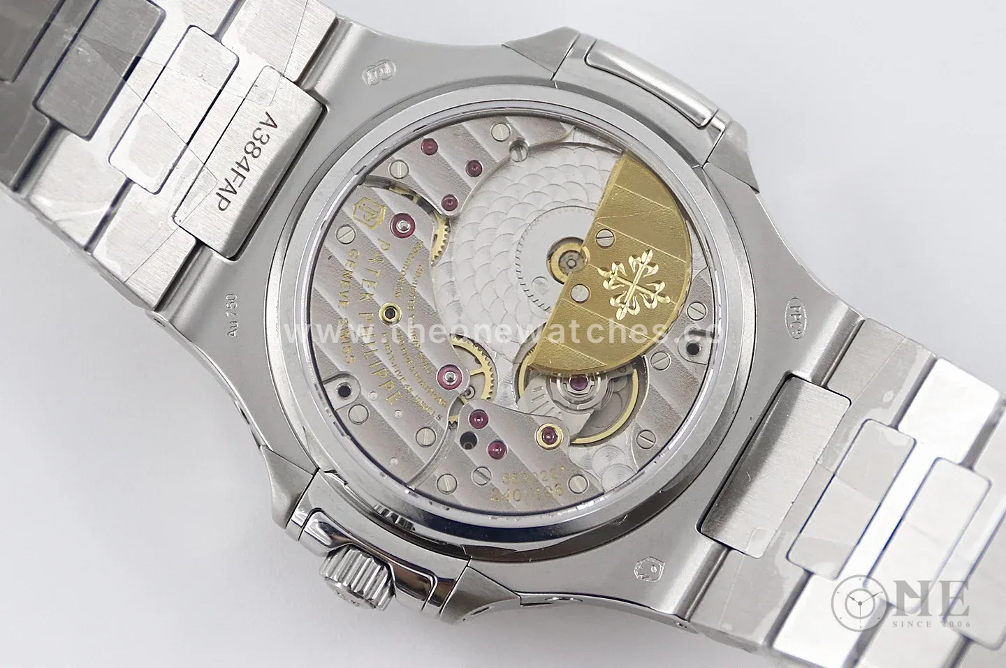 Nautilus 5740 White Dial with Diamond Bezel in Steel