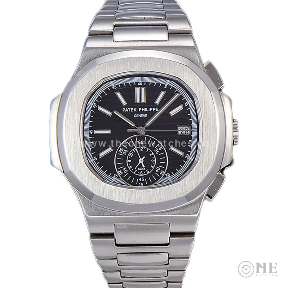 Nautilus 5980 Black Dial in Steel