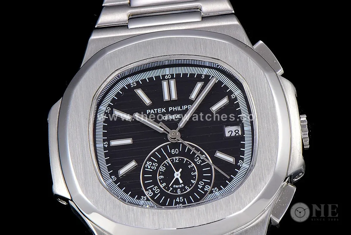 Nautilus 5980 Black Dial in Steel