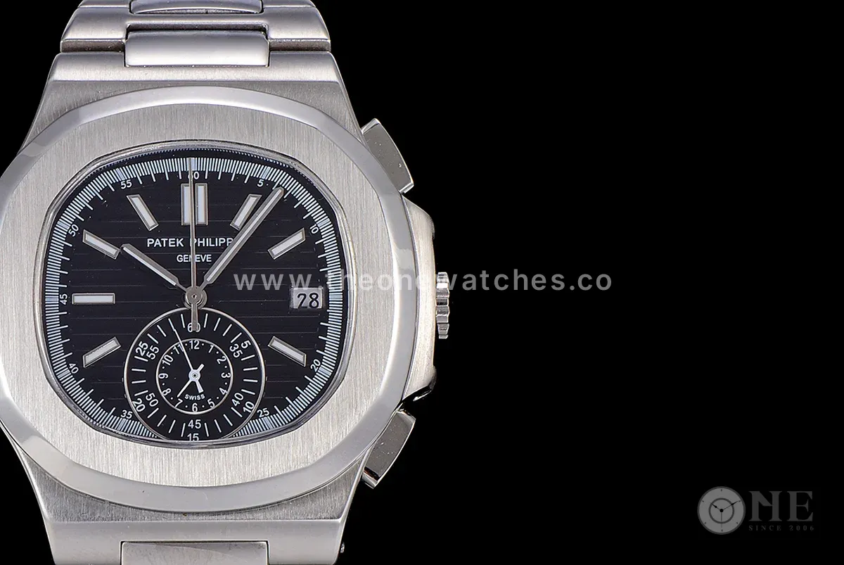 Nautilus 5980 Black Dial in Steel