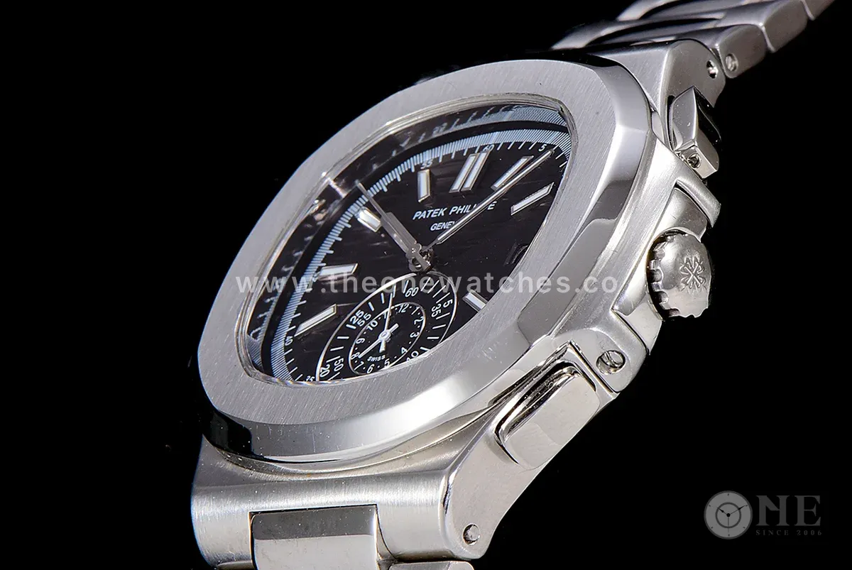 Nautilus 5980 Black Dial in Steel