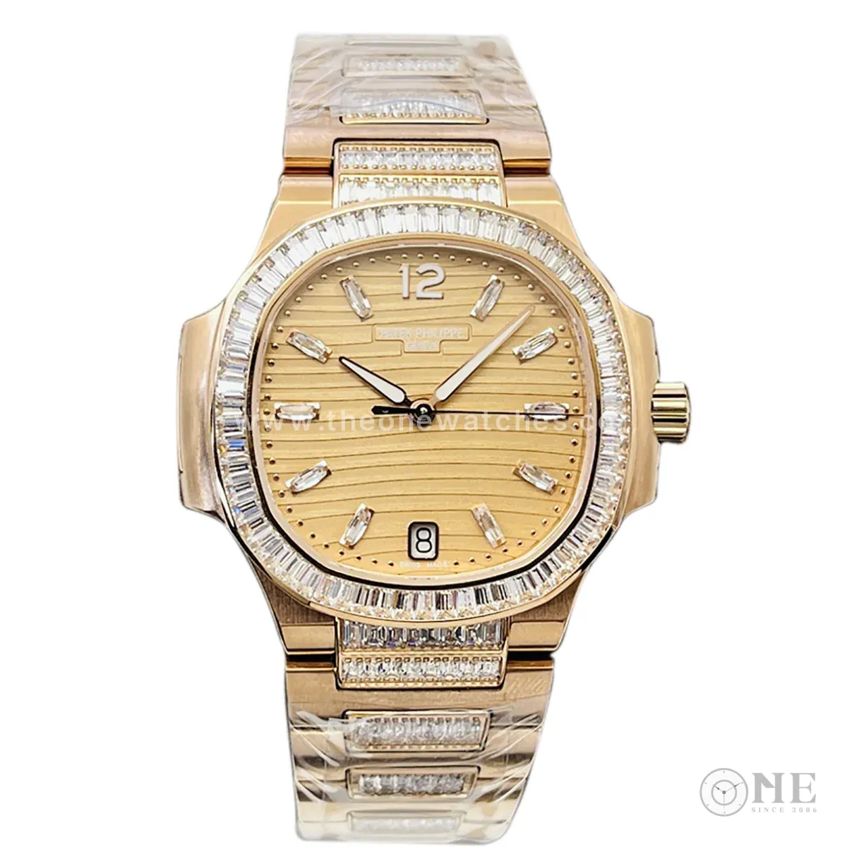 Nautilus 7118 Golden Brown Opaline Dial with Diamond Markers