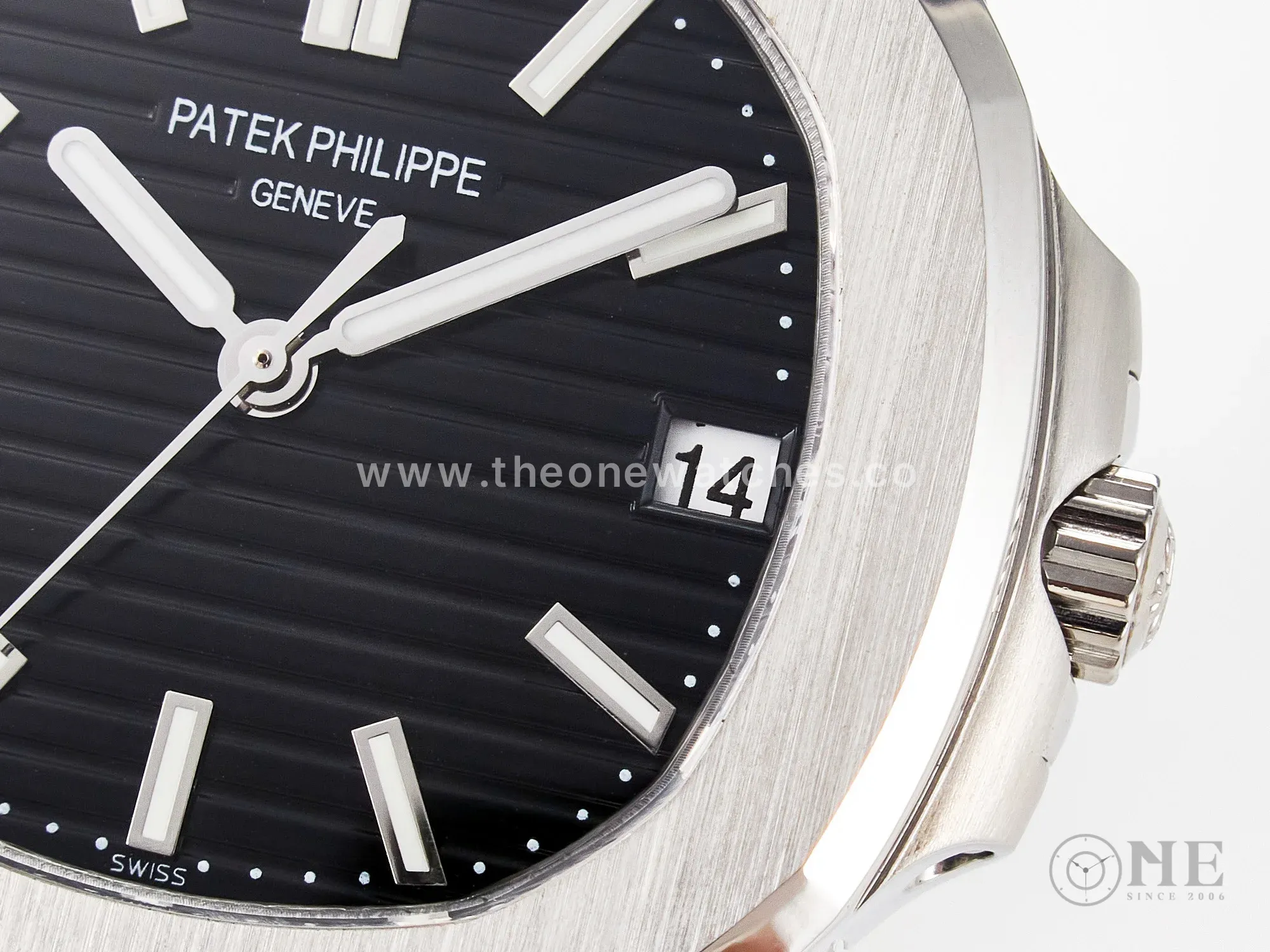 Nautilus Jumbo 5711 JJF 1:1 Best Edition Black Textured Dial On SS Bracelet A324 V3