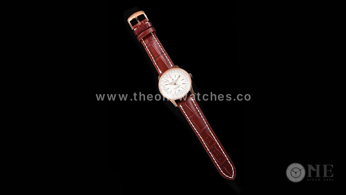 Navitimer Automatic 41 White Dial in Rose Gold