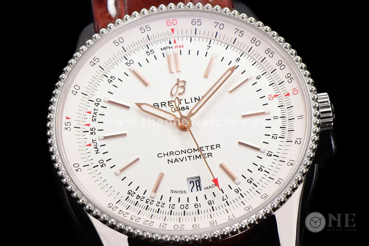 Navitimer Automatic 41 White Dial in Steel