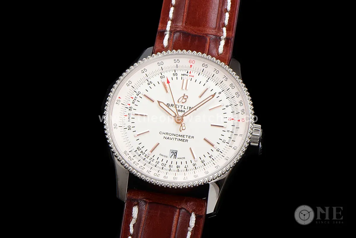 Navitimer Automatic 41 White Dial in Steel