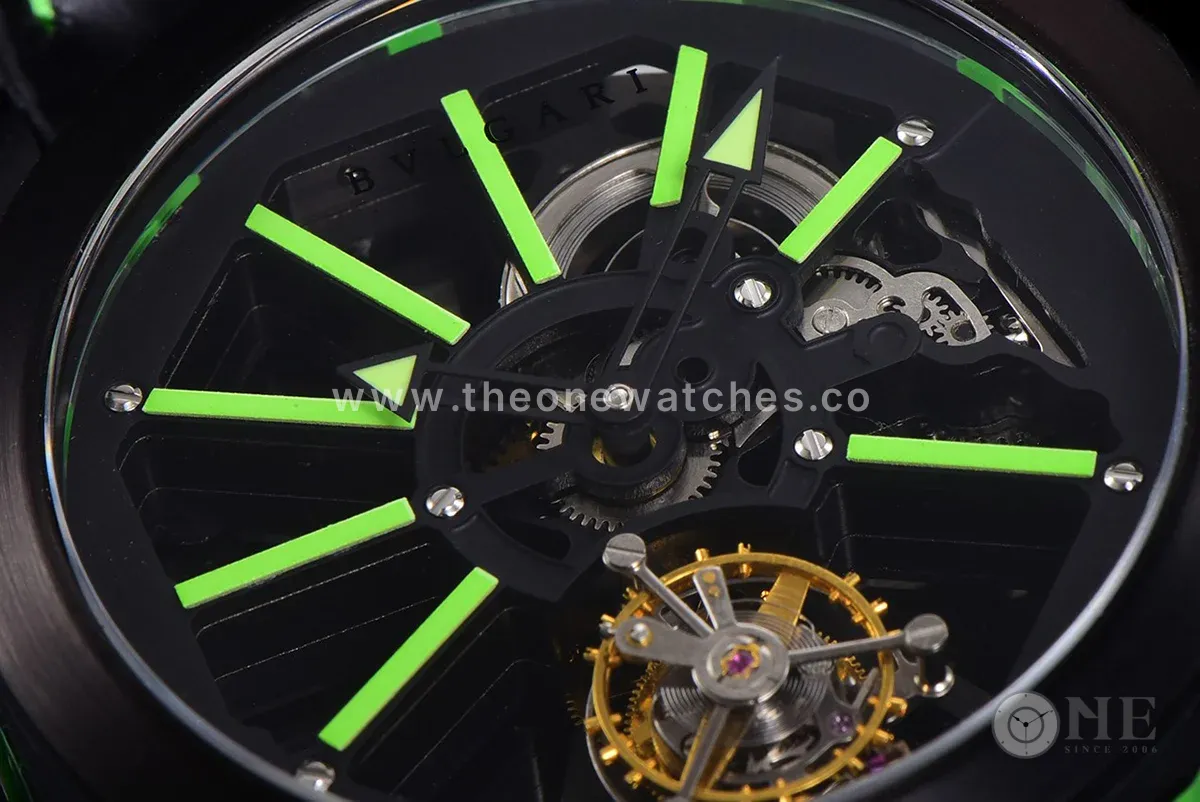 Octo Roma Watch with Green Markers