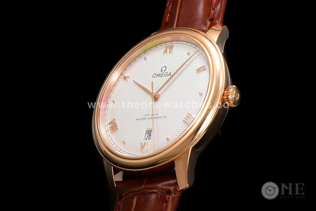 Omega De Ville Prestige Co‑Axial Master Chronometer 40mm White Dial in Rose Gold