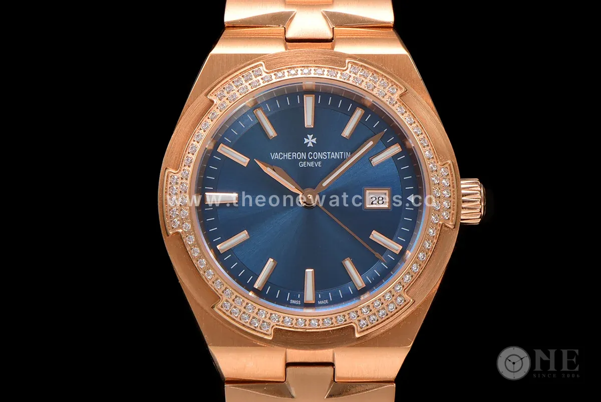Overseas Blue Dial Ref. 4205 35mm in Rose Gold
