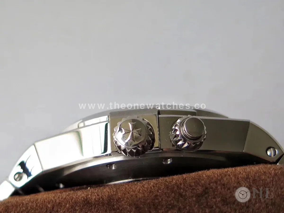 Overseas Dual Time Black Dial in Steel