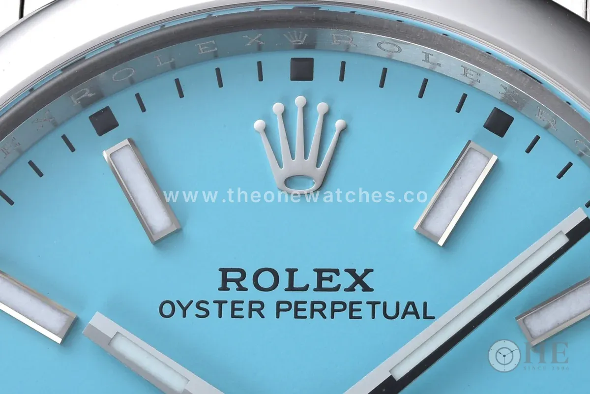 Oyster Perpetual 41mm Turquoise Blue Dial 124300