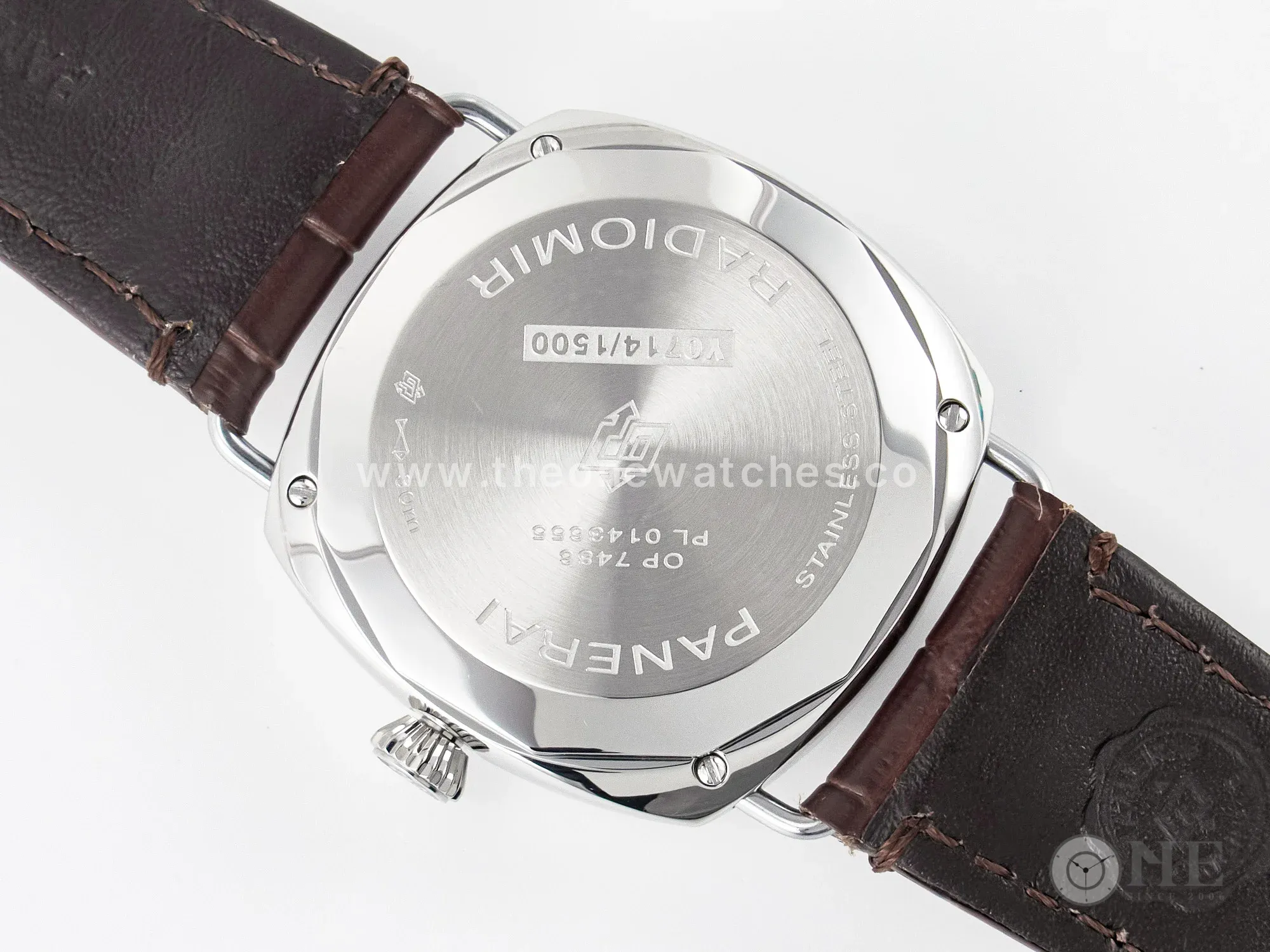 PAM1386 Radiomir 40mm TTF 1:1 Best Edition Green Dial on Brown Leather Strap P900