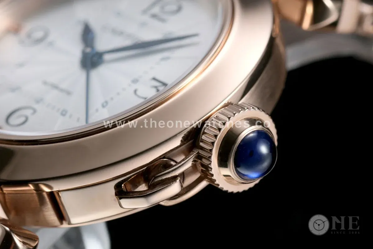 Pasha de Cartier White Dial 35mm in Rose Gold