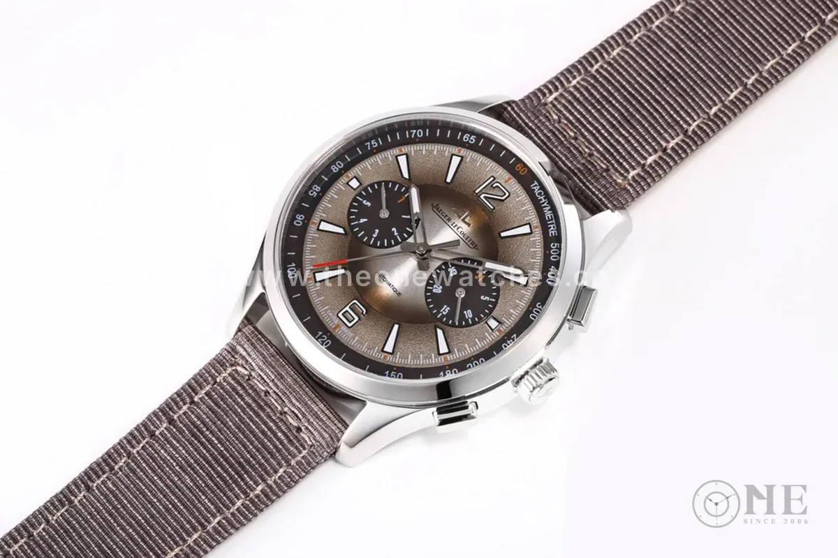 Polaris Chronograph Grey Dial on Brown Nylon Strap Ref. Q902843J
