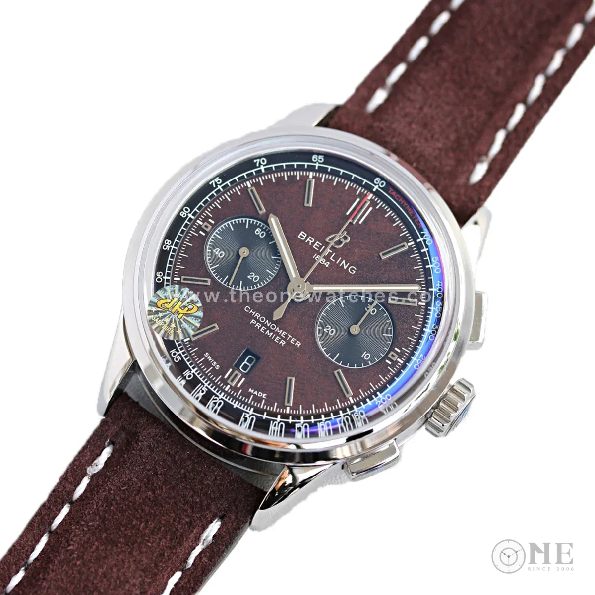 Premier B01 Chronograph 42 Bentley Centenary Brown Dial in Steel Ref. AB01181A1Q1X1