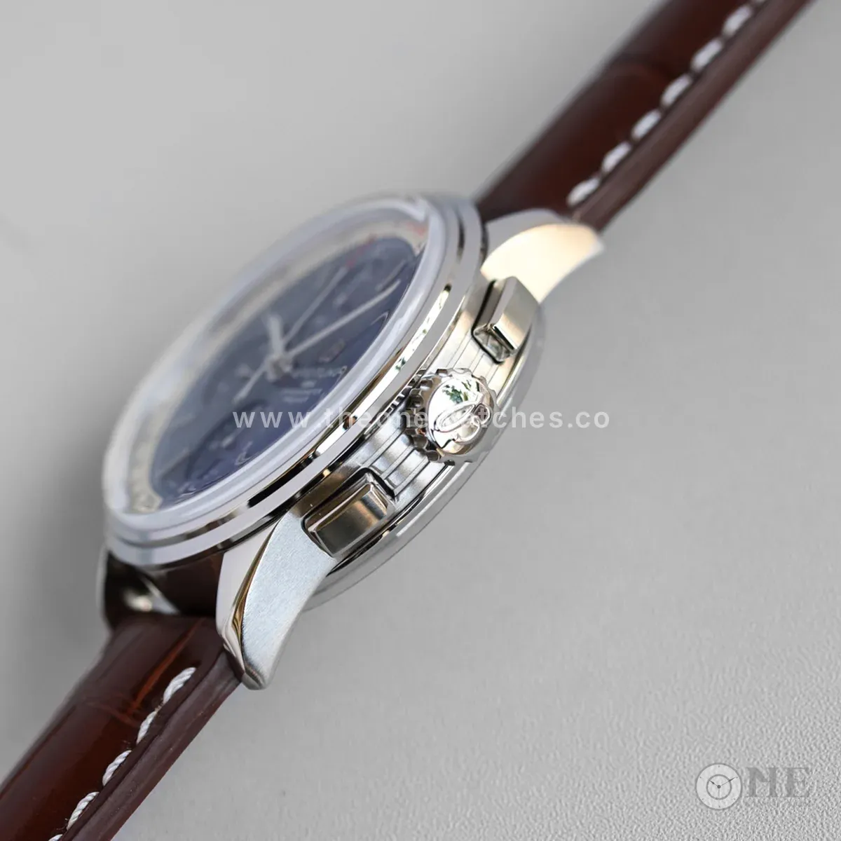 Premier B01 Chronograph 42 Blue Dial on Leather Strap Ref. A13315351C1X2