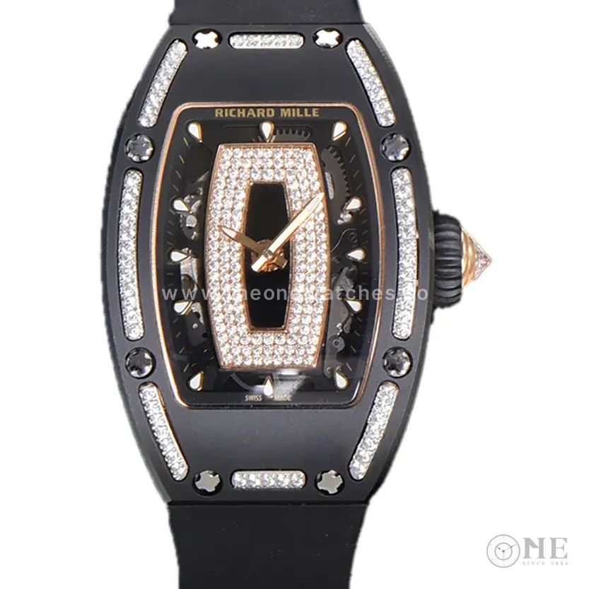 RM 007 Automatic Ladies Ceramique Noire Serti