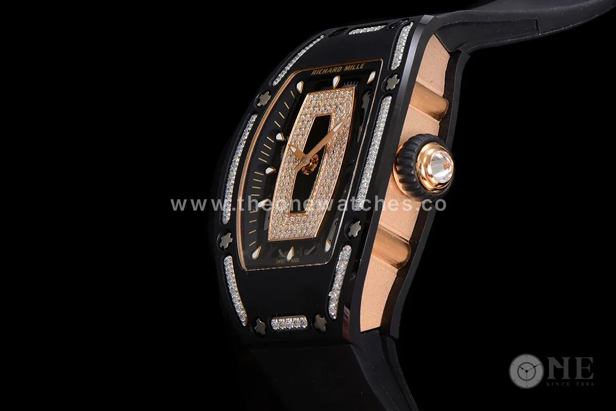 RM 007 Automatic Ladies Ceramique Noire Serti