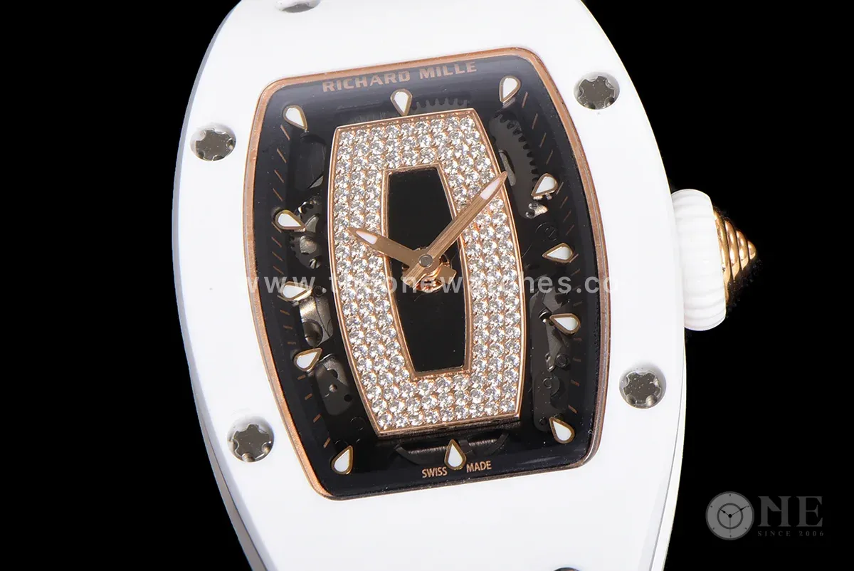 RM 007 Automatic Ladies White Ceramic