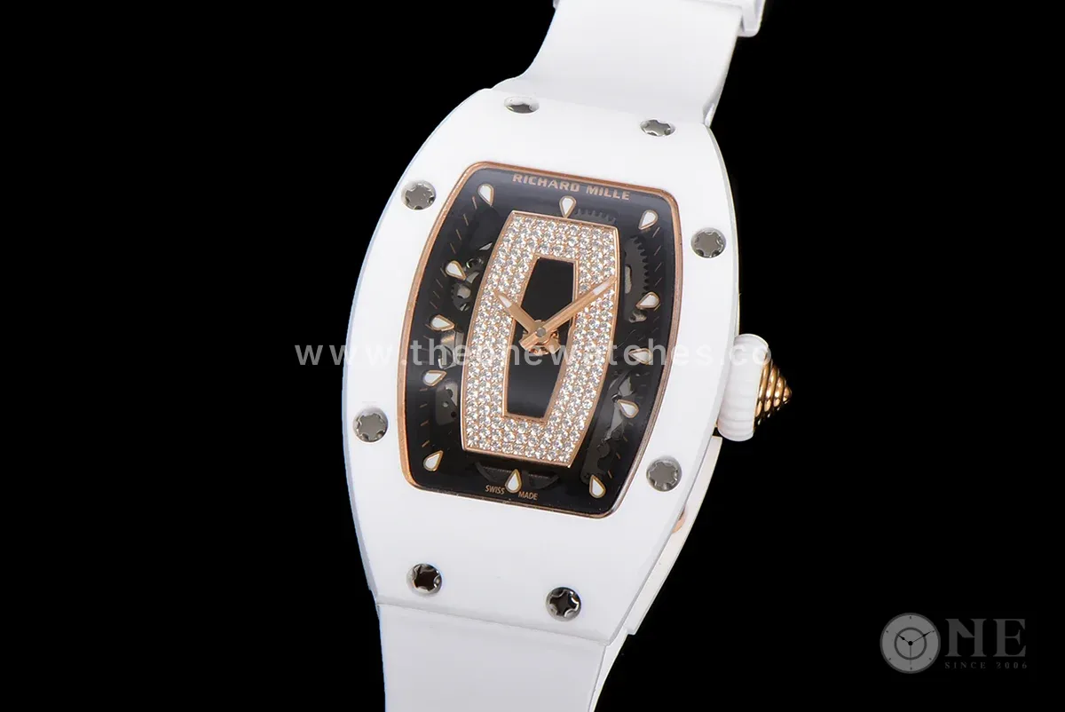 RM 007 Automatic Ladies White Ceramic