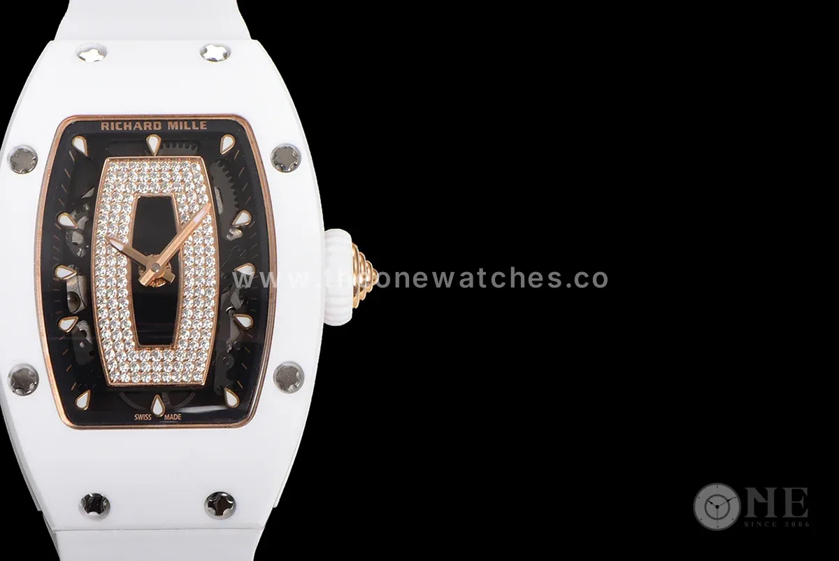 RM 007 Automatic Ladies White Ceramic