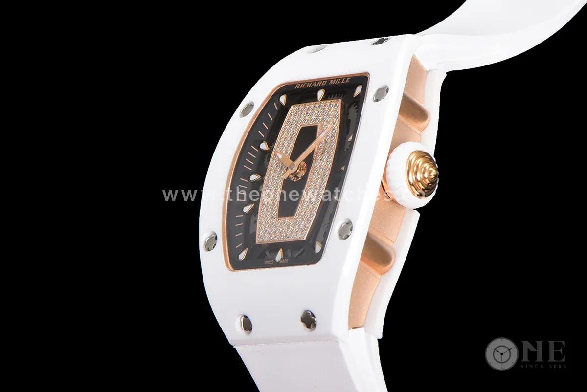 RM 007 Automatic Ladies White Ceramic