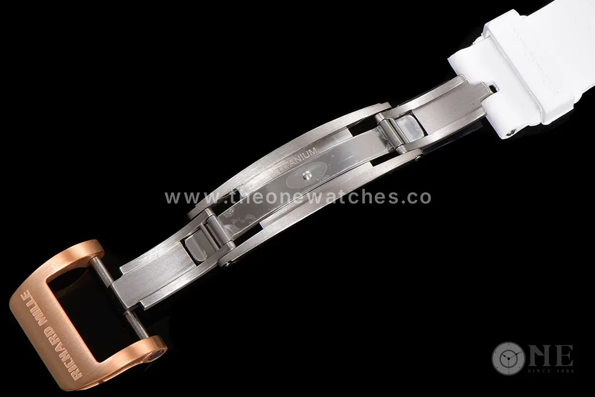 RM 007 Automatic Ladies White Ceramic Diamond Bezel Diamond Jasper