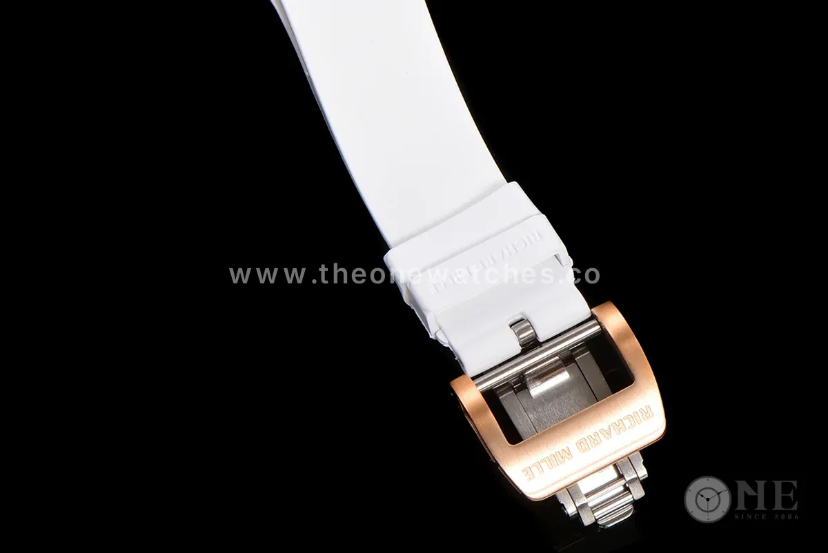 RM 007 Automatic Ladies White Ceramic White Lips