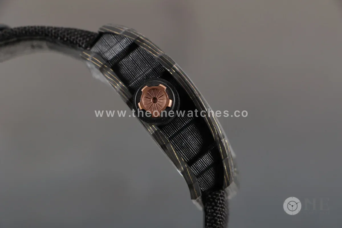 RM 012-01 Tourbillon NTPT Carbon on Black Nylon Strap