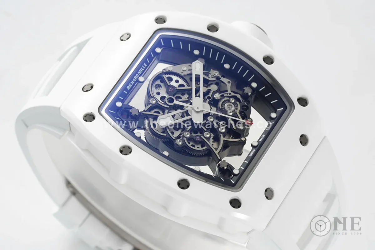 RM 055 White Bubba Watson White Ceramic on White Rubber RMUL2