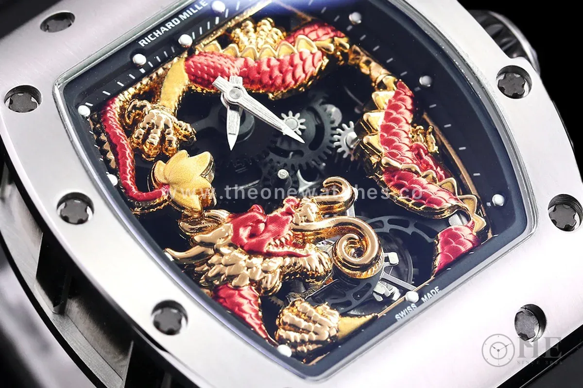 RM 057 Tourbillon Dragon in White Gold