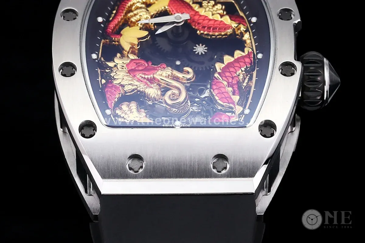 RM 057 Tourbillon Dragon in White Gold