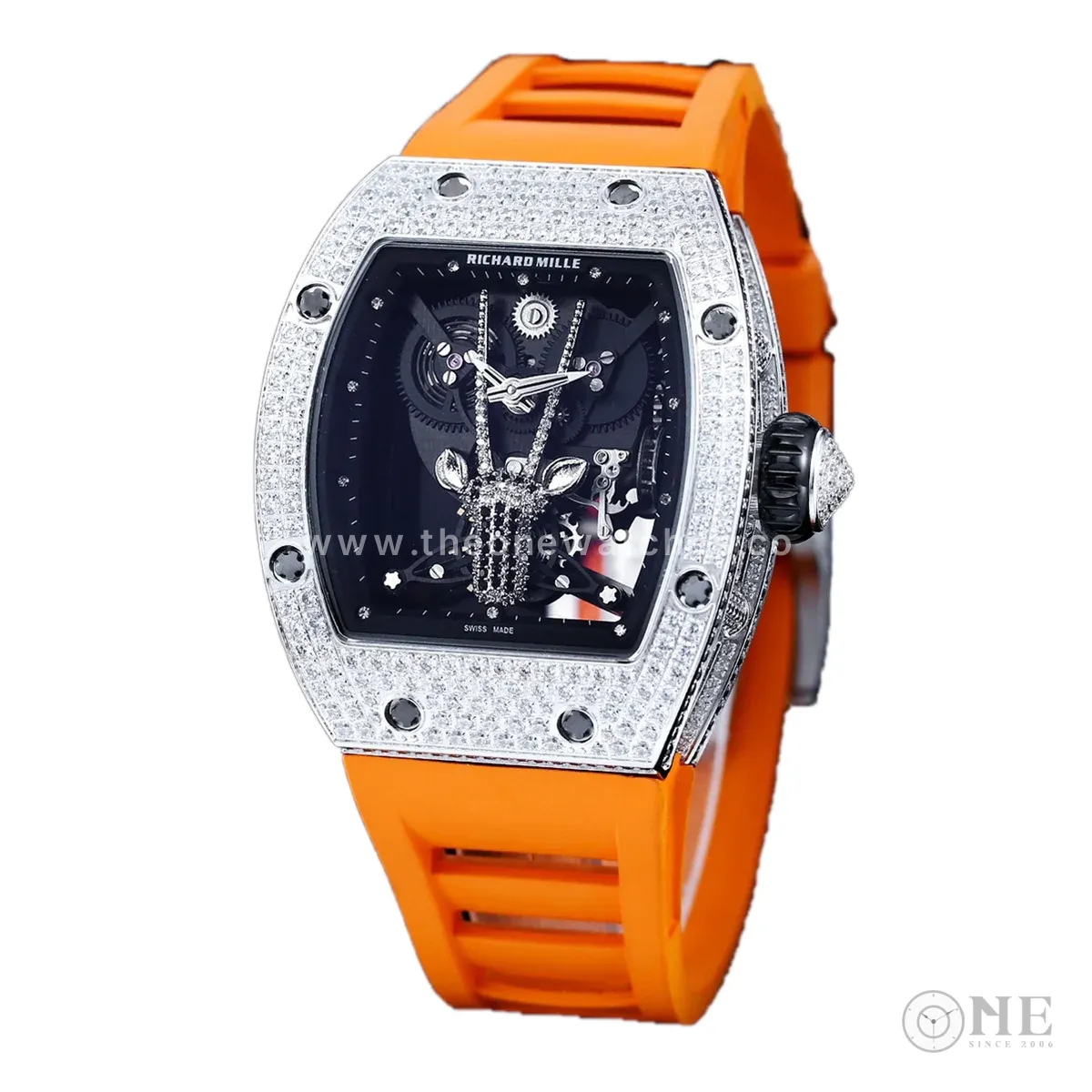 RM 51-05 Oryx Tourbillon in Steel with Diamond Bezel