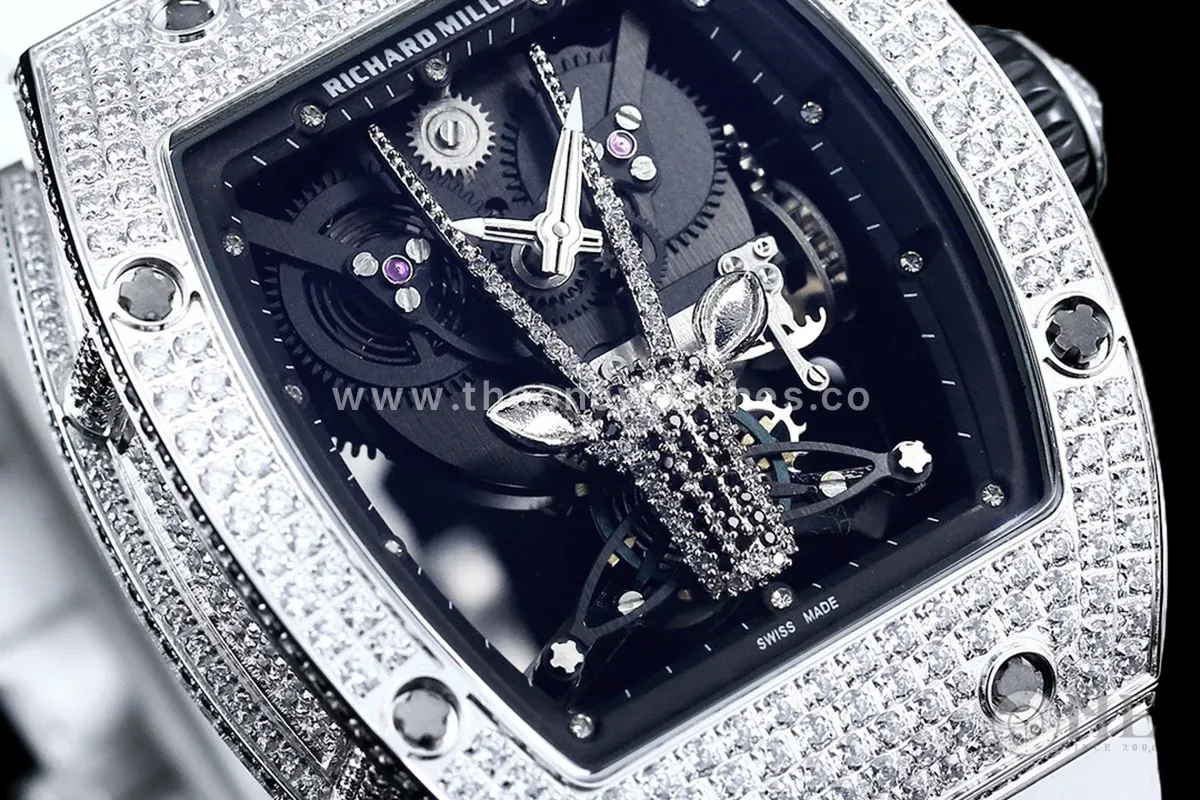 RM 51-05 Oryx Tourbillon in Steel with Diamond Bezel