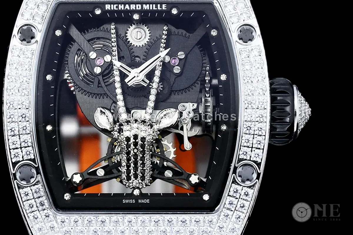 RM 51-05 Oryx Tourbillon in Steel with Diamond Bezel