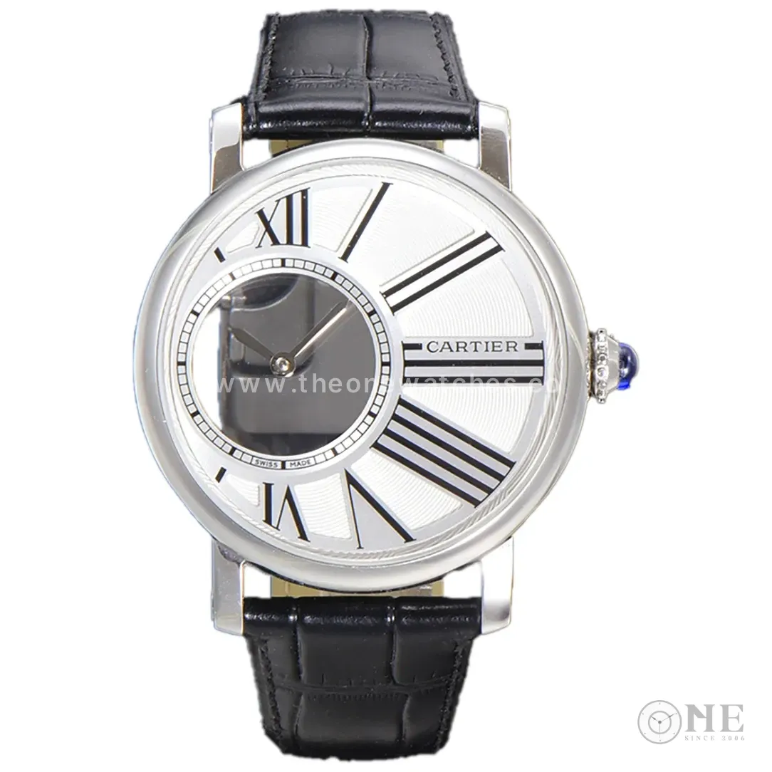 Rotonde De Cartier White Dial in Steel