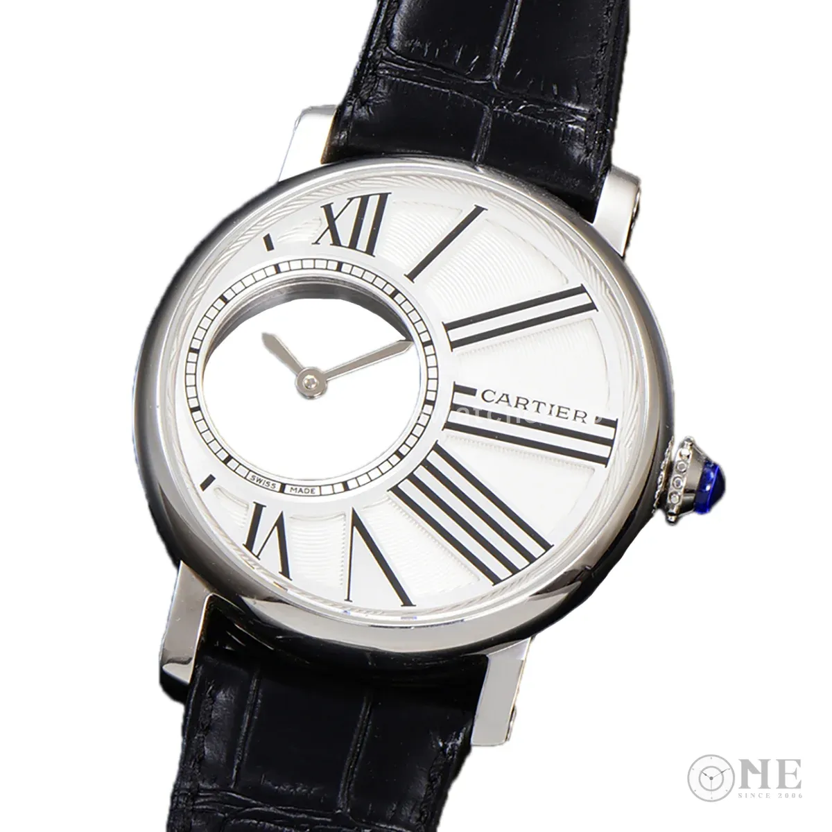 Rotonde De Cartier White Dial in Steel
