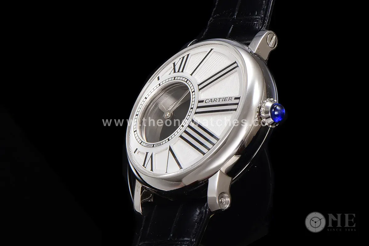 Rotonde De Cartier White Dial in Steel