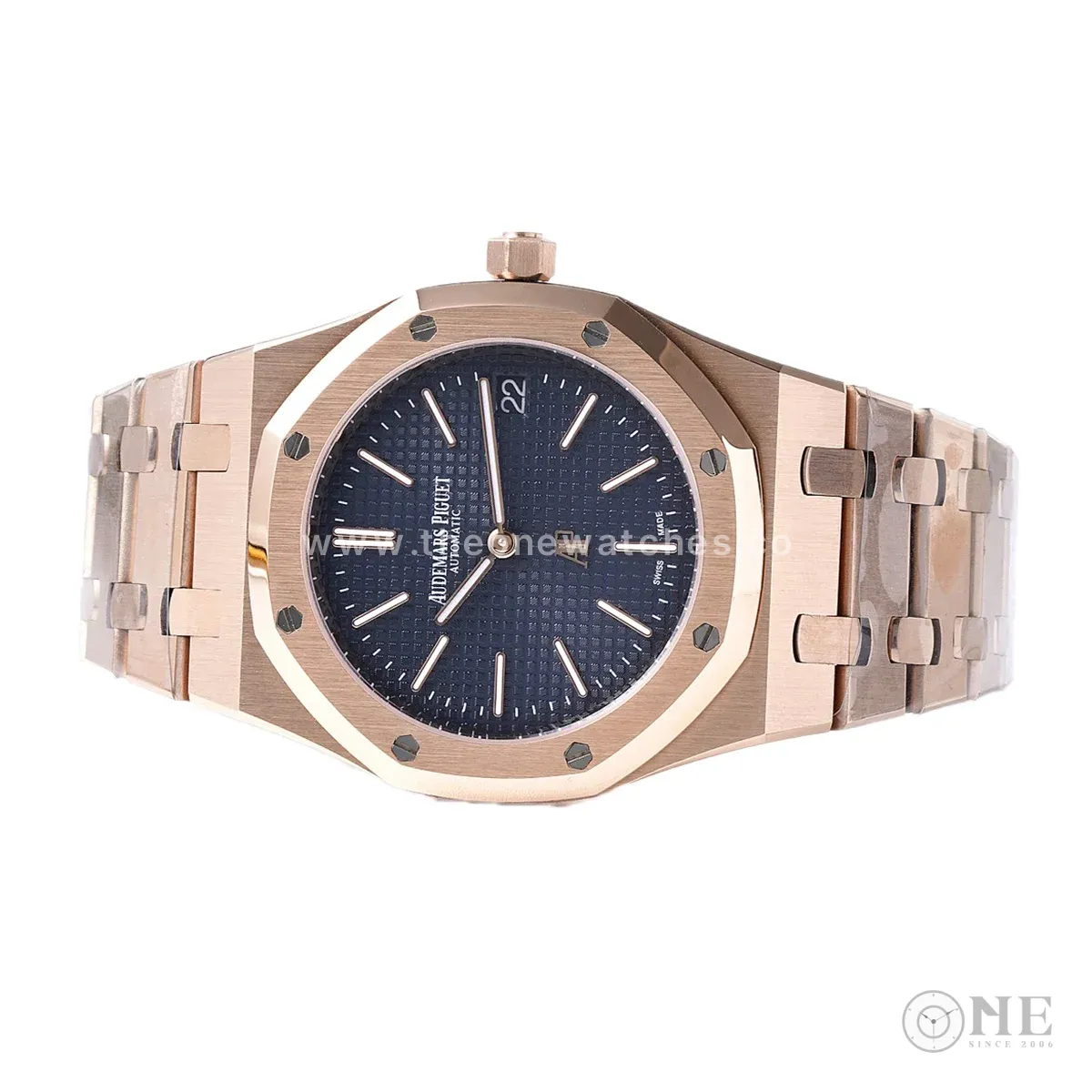 Royal Oak 15202 Blue Dial in Rose Gold