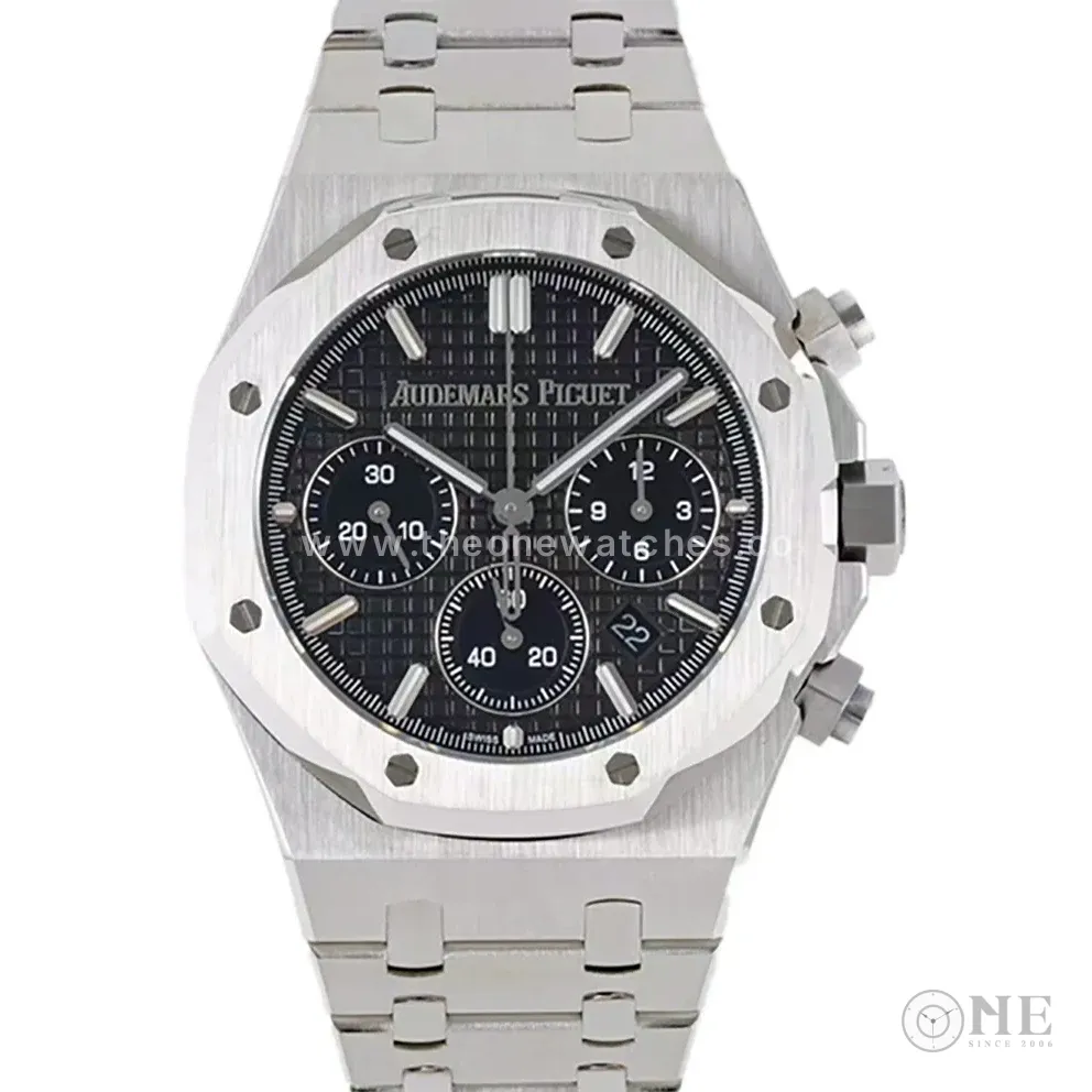 Royal Oak Self-Winding Chronograph Black Dial in Steel