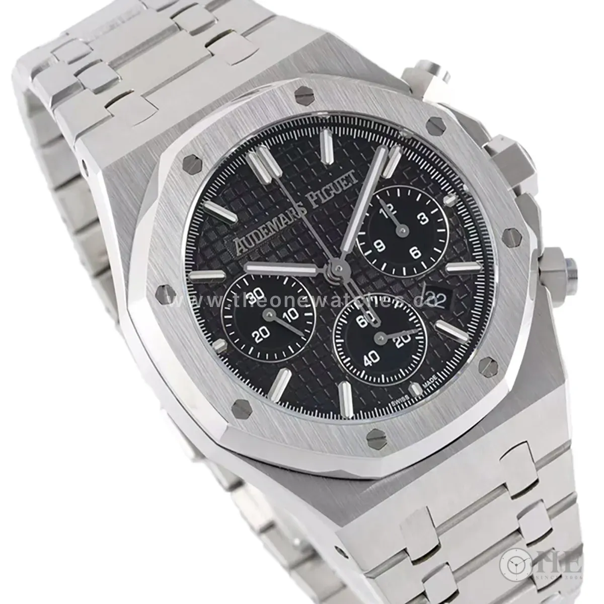 Royal Oak Self-Winding Chronograph Black Dial in Steel