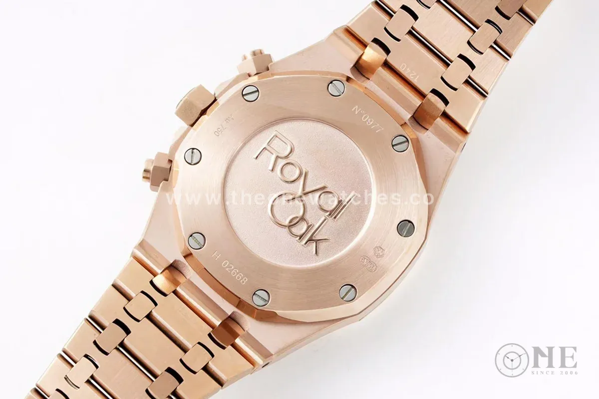 Royal Oak Self-Winding Chronograph Blue Dial in Rose Gold