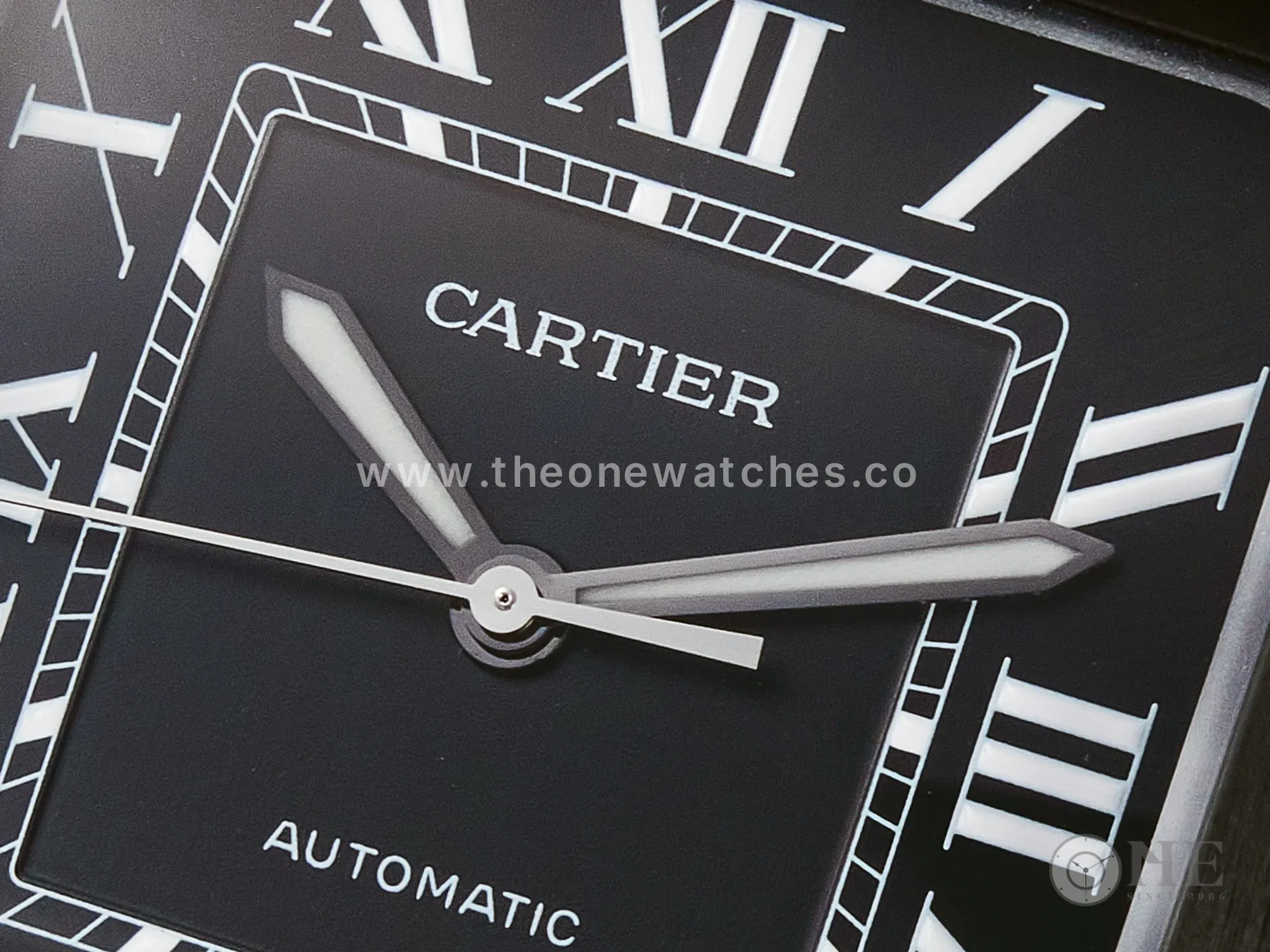 Santos de Cartier 40mm 2018 BVF 1:1 Best Edition Black Dial on Black Leather Strap MIYOTA 9015
