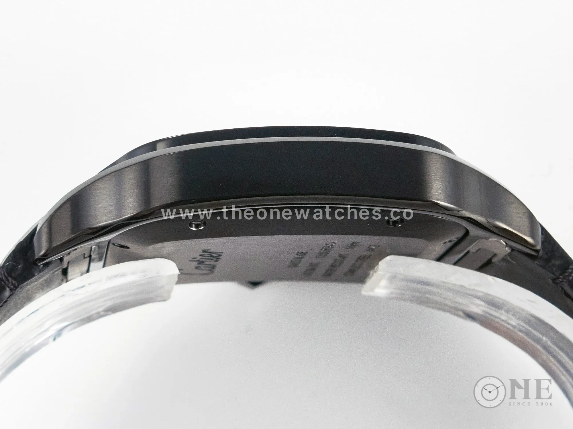 Santos de Cartier 40mm 2018 BVF 1:1 Best Edition Black Dial on Black Leather Strap MIYOTA 9015