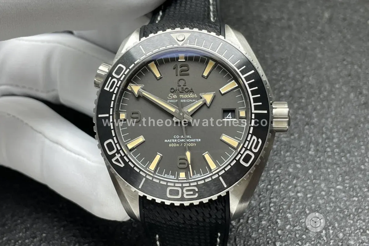 Seamaster Planet Ocean 600M 43.5mm Grey Dial Steel on Rubber Strap