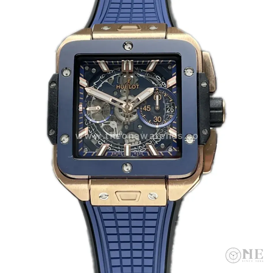 Square Bang Unico Gold Blue Ceramic