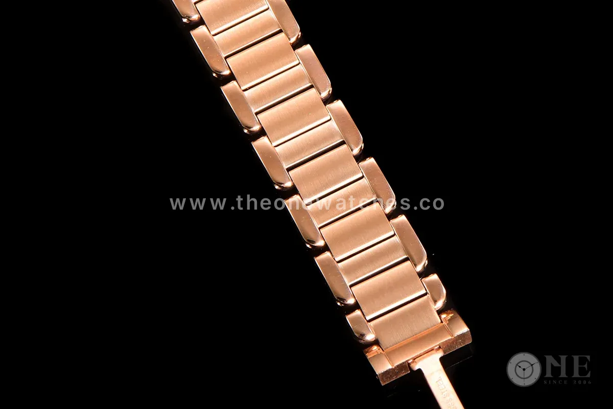 Tank Anglaise 30.2mm White Dial in Rose Gold