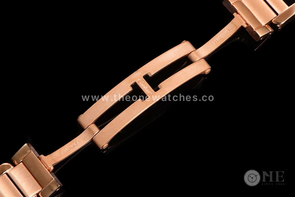 Tank Anglaise 30.2mm White Dial in Rose Gold