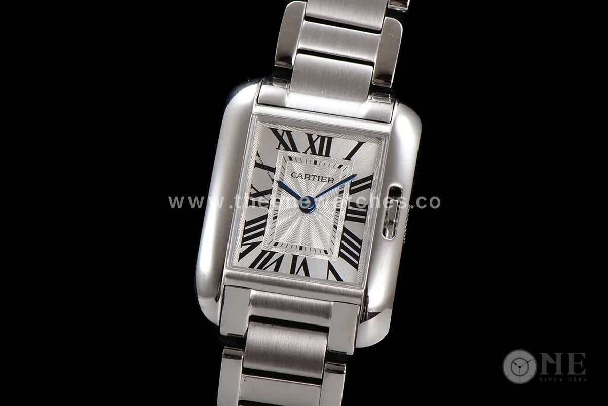 Tank Anglaise 30.2mm White Dial in Steel